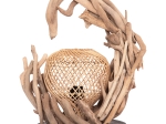 ΕΠΙΤΡΑΠΕΖΙΟ ΔΙΑΚΟΣΜΗΤΙΚΟ ΦΩΤΙΣΤΙΚΟ ASHIN HM4438 DRIFTWOOD--RATTAN 30x30x49Υεκ.