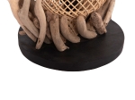 ΕΠΙΤΡΑΠΕΖΙΟ ΔΙΑΚΟΣΜΗΤΙΚΟ ΦΩΤΙΣΤΙΚΟ ASHIN HM4438 DRIFTWOOD--RATTAN 30x30x49Υεκ.