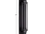 ΑΠΛΙΚΑ ΤΟΙΧΟΥ 2ΦΩΤΗ BEACON HM4463 ΜΕΤΑΛΛΟ ΣΕ ΜΑΥΡΟ 10x10x47Υεκ.