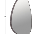 ΚΑΘΡΕΠΤΗΣ ΤΟΙΧΟΥ IRREGU HM4487.02 ΜΕ ΠΛΑΙΣΙΟ MDF ΣΕ GREY MARBLE ΧΡΩΜΑ 60x80Υεκ.