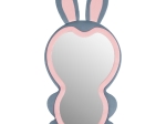 ΠΑΙΔΙΚΟΣ ΚΑΘΡΕΦΤΗΣ ΔΑΠΕΔΟΥ BUNNY HM4489.02 MDF ΡΟΖ & ΜΠΛΕ-ΜΑΥΡΟ STAND 80x162Υεκ.