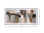 ΠΙΝΑΚΑΣ ΤΟΙΧΟΥ SEDIMENT HM4551 ΜΕ ΚΟΡΝΙΖΑ ΜΑΥΡΗ-ΚΑΜΒΑΣ 142x4.5x72Υεκ