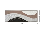 ΠΙΝΑΚΑΣ ΤΟΙΧΟΥ ABSTRACT HM4552.02 ΜΕ ΚΟΡΝΙΖΑ ΜΠΕΖ-ΚΑΜΒΑΣ-ΧΕΙΡΟΠΟΙΗΤΟΣ 152x4.5x52Υεκ.