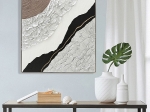 ΠΙΝΑΚΑΣ ΤΟΙΧΟΥ ABSTRACT (ΤΕΤΡΑΓΩΝΟΣ) HM4553.01 ΜΕ ΚΟΡΝΙΖΑ ΜΠΕΖ-ΚΑΜΒΑΣ 82x4.5x82Υεκ