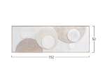 ΠΙΝΑΚΑΣ ΤΟΙΧΟΥ 3D SWIRL HM4573 ΜΕ ΚΟΡΝΙΖΑ ΜΠΕΖ-ΧΕΙΡΟΠΟΙΗΤΟΙ ΚΥΚΛΟΙ 152x5Χ52Υεκ.