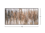 ΠΙΝΑΚΑΣ ΤΟΙΧΟΥ SEDIMENT HM4574.01 ΜΕ ΚΟΡΝΙΖΑ ΜΑΥΡΗ-ΚΑΜΒΑΣ 142x4.5x72Υεκ