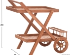 ΔΙΣΚΟΣ ΣΕΡΒΙΡΙΣΜΑΤΟΣ ΣΕ ΤΡΟΛΕΥ ALFRED HM4579 ΞΥΛΟ TEAK--ΦΥΣΙΚΟ 86x56x80Υεκ.