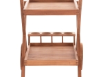 ΔΙΣΚΟΣ ΣΕΡΒΙΡΙΣΜΑΤΟΣ ΣΕ ΤΡΟΛΕΥ ALFRED HM4579 ΞΥΛΟ TEAK--ΦΥΣΙΚΟ 86x56x80Υεκ.