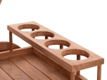 ΔΙΣΚΟΣ ΣΕΡΒΙΡΙΣΜΑΤΟΣ ΣΕ ΤΡΟΛΕΥ ALFRED HM4579 ΞΥΛΟ TEAK--ΦΥΣΙΚΟ 86x56x80Υεκ.