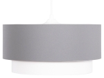 ΦΩΤΙΣΤΙΚΟ ΟΡΟΦΗΣ ΚΥΛΙΝΔΡΙΚΟ KRIKS HM4706.01 PVC ΣΕ ΛΕΥΚΟ-ΓΚΡΙ Φ30x70Υεκ.