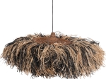 ΦΩΤΙΣΤΙΚΟ ΟΡΟΦΗΣ ORDEM HM4715 ΚΑΠΕΛΟ ΙΝΕΣ SISAL & ΜΠΑΝΑΝΑΣ-ΜΑΥΡΟ & ΦΥΣΙΚΟ Φ75εκ