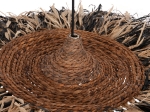 ΦΩΤΙΣΤΙΚΟ ΟΡΟΦΗΣ ORDEM HM4715 ΚΑΠΕΛΟ ΙΝΕΣ SISAL & ΜΠΑΝΑΝΑΣ-ΜΑΥΡΟ & ΦΥΣΙΚΟ Φ75εκ