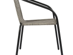 ΠΟΛΥΘΡΟΝΑ ΚΑΡΕΚΛΑ CAMEL HM5015.01 ΓΚΡΙ ΜΕΤΑΛΛΙΚΗ ΜΕ WICKER 48x48-53x72 εκ.