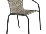 ΠΟΛΥΘΡΟΝΑ ΚΑΡΕΚΛΑ CAMEL HM5015.01 ΓΚΡΙ ΜΕΤΑΛΛΙΚΗ ΜΕ WICKER 48x48-53x72 εκ.
