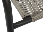 ΠΟΛΥΘΡΟΝΑ ΚΑΡΕΚΛΑ CAMEL HM5015.01 ΓΚΡΙ ΜΕΤΑΛΛΙΚΗ ΜΕ WICKER 48x48-53x72 εκ.