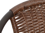 ΠΟΛΥΘΡΟΝΑ ΚΑΡΕΚΛΑ CAMEL HM5015.02 ΚΑΦΕ ΜΕΤΑΛΛΙΚΗ ΜΕ WICKER ΚΑΦΕ 48x48-53x72 cm