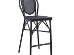 ΣΚΑΜΠΟ ΑΛΟΥΜΙΝΙΟΥ AZARIA HM5060 BAMBOO LOOK ΜΑΥΡΟ ΜΕ TEXTLINE 44x52x115Υεκ.