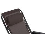 ΠΟΛΥΘΡΟΝΑ RELAX COMPANION HM5095.13 ΚΑΦΕ TEXTILENE-ΜΑΥΡΟ ΜΕΤΑΛΛΟ 67x145x110Υεκ.