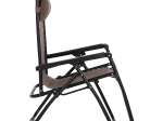ΠΟΛΥΘΡΟΝΑ RELAX COMPANION HM5095.14 ΣΑΜΠΑΝΙ TEXTILENE-ΜΑΥΡΟ ΜΕΤΑΛΛΟ 67x145x110Υεκ.