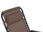 ΠΟΛΥΘΡΟΝΑ RELAX COMPANION HM5095.14 ΣΑΜΠΑΝΙ TEXTILENE-ΜΑΥΡΟ ΜΕΤΑΛΛΟ 67x145x110Υεκ.