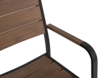 ΠΟΛΥΘΡΟΝΑ ΑΛΟΥΜΙΝΙΟΥ SAGA ΜΑΥΡΗ ΜΕ POLYWOOD HM5127.03 56x55x85,5Yεκ.