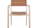 ΠΟΛΥΘΡΟΝΑ ΑΛΟΥΜΙΝΙΟΥ SAGA HM5127.04 ΣΑΜΠΑΝΙ ΜΕ POLYWOOD 55x52x86Yεκ.