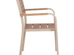 ΠΟΛΥΘΡΟΝΑ ΑΛΟΥΜΙΝΙΟΥ SAGA HM5127.04 ΣΑΜΠΑΝΙ ΜΕ POLYWOOD 55x52x86Yεκ.
