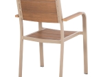ΠΟΛΥΘΡΟΝΑ ΑΛΟΥΜΙΝΙΟΥ SAGA HM5127.04 ΣΑΜΠΑΝΙ ΜΕ POLYWOOD 55x52x86Yεκ.