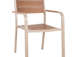 ΠΟΛΥΘΡΟΝΑ ΑΛΟΥΜΙΝΙΟΥ SAGA HM5127.04 ΣΑΜΠΑΝΙ ΜΕ POLYWOOD 55x52x86Yεκ.