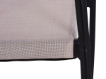 ΠΟΛΥΘΡΟΝΑ ΑΛΟΥΜΙΝΙΟΥ RAINA ΓΚΡΙ HM5299.01 ΜΕ ROUND WICKER ΜΠΕΖ ΚΑΦΕ 56x55x76Υεκ.