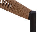 ΠΟΛΥΘΡΟΝΑ ΑΛΟΥΜΙΝΙΟΥ RAINA ΓΚΡΙ HM5299.01 ΜΕ ROUND WICKER ΜΠΕΖ ΚΑΦΕ 56x55x76Υεκ.