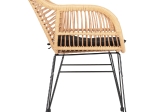 ΠΟΛΥΘΡΟΝΑ ΜΕ ΜΑΞΙΛΑΡΙ ΜΕΤΑΛΛΙΚΗ ALLEGRA HM5450.31 ΜΕ WICKER ΜΠΕΖ 58x59x82Υ