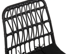 ΚΑΡΕΚΛΑ ΕΞ.ΧΩΡΟΥ ALLEGRA HM5453.12 ΜΕΤΑΛΛΟ-ΜΑΞΙΛΑΡΙ-WICKER ΜΑΥΡΟ 52x52x83,5Yεκ.