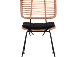 ΚΑΡΕΚΛΑ ΕΞ.ΧΩΡΟΥ ALLEGRA HM5454.11 ΜΕΤΑΛΛΟ&ΜΑΞΙΛΑΡΙ ΜΑΥΡΟ-ΜΠΕΖ WICKER 50,5x49,5x88Υεκ
