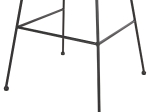 ΣΚΑΜΠΟ ΜΠΑΡ ALLEGRA HM5455.11 ΜΕΤΑΛΛΟ&ΜΑΞΙΛΑΡΙ ΜΑΥΡΟ-WICKER ΜΠΕΖ 56x59x116,5Υεκ.