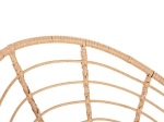 ΠΟΛΥΘΡΟΝΑ ΤΥΠΟΥ ΦΩΛΙΑ ΜΕΤΑΛΛΙΚΗ ALLEGRA HM5458.11 ΜΕ WICKER ΜΠΕΖ 73x78x88Υεκ.