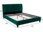 ΚΡΕΒΑΤΙ BILLIE ΜΕ ΒΕΛΟΥΔΟ ΚΥΠΑΡΙΣΣΙ HM551.13 160Χ200