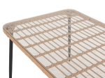 ΤΡΑΠΕΖΙ ΟΡΘΟΓΩΝΙΟ ALLEGRA HM5537.11 ΜΕΤΑΛ.ΜΑΥΡΟ-P.E. RATTAN ΦΥΣΙΚΟ 139,5x79,5x73Υεκ.