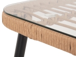 ΤΡΑΠΕΖΙ ΟΡΘΟΓΩΝΙΟ ALLEGRA HM5537.11 ΜΕΤΑΛ.ΜΑΥΡΟ-P.E. RATTAN ΦΥΣΙΚΟ 139,5x79,5x73Υεκ.