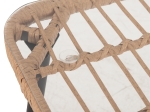 ΤΡΑΠΕΖΙ ΟΡΘΟΓΩΝΙΟ ALLEGRA HM5537.11 ΜΕΤΑΛ.ΜΑΥΡΟ-P.E. RATTAN ΦΥΣΙΚΟ 139,5x79,5x73Υεκ.