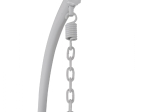 ΚΡΕΜΑΣΤΗ ΠΟΛΥΘΡΟΝΑ ΦΩΛΙΑ CALLIE HM5541.03 ΜΕ ΛΕΥΚΟ WICKER & ΜΑΞΙΛΑΡΙΑ Φ105Χ195Υ εκ.