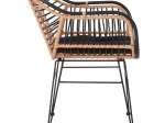 ΠΟΛΥΘΡΟΝΑ ALLEGRA HM5663.11 ΜΕΤΑΛ.ΣΚΕΛΕΤΟΣ-P.E.RATTAN ΜΠΕΖ-ΜΑΥΡΟ 58x59x81Υεκ