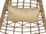 ΚΡΕΜΑΣΤΗ ΦΩΛΙΑ LUCIA HM5676.01 ΜΕ WICKER&ΜΑΞΙΛΑΡΙΑ ΜΠΕΖ-ΜΑΥΡΟ ΜΕΤΑΛΛΟ Φ95Χ195Υεκ.