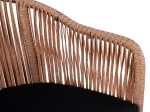 ΠΟΛΥΘΡΟΝΑ ΑΛΟΥΜΙΝΙΟΥ RAFAEL HM5698.01 ΑΝΘΡΑΚΙ ΜΕ ΜΠΕΖ WICKER 57x58x77Υ εκ.