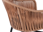 ΠΟΛΥΘΡΟΝΑ ΑΛΟΥΜΙΝΙΟΥ RAFAEL HM5698.01 ΑΝΘΡΑΚΙ ΜΕ ΜΠΕΖ WICKER 57x58x77Υ εκ.