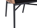 ΠΟΛΥΘΡΟΝΑ ΑΛΟΥΜΙΝΙΟΥ RAFAEL HM5698.01 ΑΝΘΡΑΚΙ ΜΕ ΜΠΕΖ WICKER 57x58x77Υ εκ.