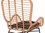 ΠΟΛΥΘΡΟΝΑ ΣΤΥΛ ΜΠΕΡΖΕΡΑΣ ALLEGRA HM5704.11 P.E.RATTAN ΜΠΕΖ-ΜΑΥΡΟ ΜΕΤΑΛΛΟ 66x59x90Υεκ.