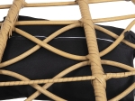 ΔΙΠΛΗ ΚΡΕΜΑΣΤΗ ΦΩΛΙΑ ME ΥΠΟΠΟΔΙΟ GRACIE HM5754.02 ΜΠΕΖ ΣΥΝΘ.RATTAN-ΓΚΡΙ ΜΕΤΑΛ.ΣΚΕΛΕΤΟΣ Φ120x200Υεκ