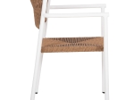 ΠΟΛΥΘΡΟΝΑ ΑΛΟΥΜΙΝΙΟΥ STER HM5786.11 ΛΕΥΚΗ-ΣΥΝΘ.RATTAN ΜΠΕΖ 55,5x53x78Υεκ.