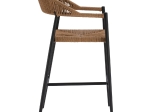 ΣΚΑΜΠΟ BAR ΑΛΟΥΜΙΝΙΟΥ GREGG HM5788.12 ΑΝΘΡΑΚΙ-ΜΠΕΖ ΤΗΣ ΑΜΜΟΥ ΣΥΝΘ.RATTAN 54x57x106Υεκ